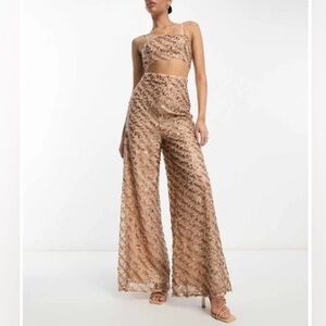 ASOS Glittering Bronze Jumpsuit